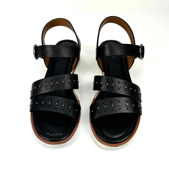 New Caslon Women Shoes Slides Black Leather Sandal Shoes Carmella-Lea US 10 - Picture 4 of 12